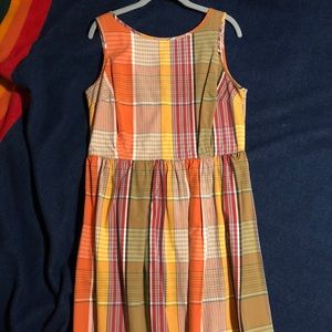 Isaac Mizrahi plaid dress